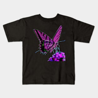 Pink Butterfly T-shirt Kids T-Shirt